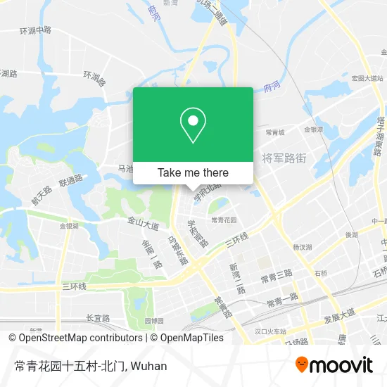 常青花园十五村-北门 map