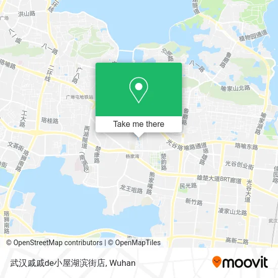 武汉戚戚de小屋湖滨街店 map