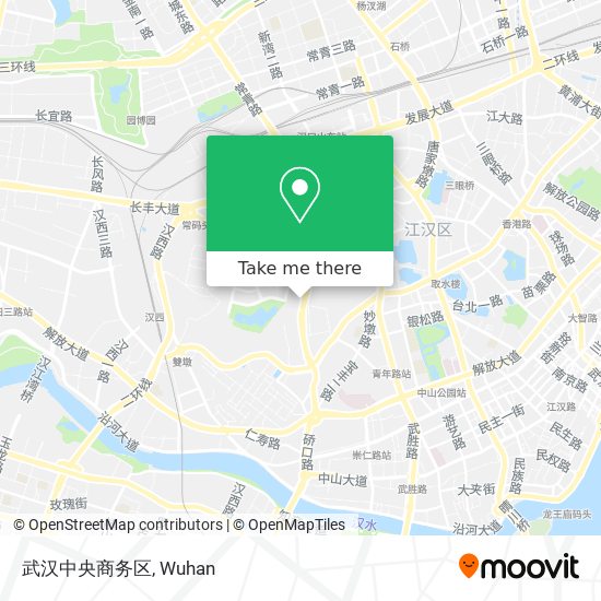 武汉中央商务区 map