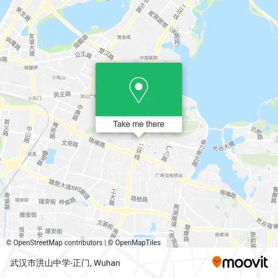 武汉市洪山中学-正门 map