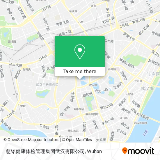 慈铭健康体检管理集团武汉有限公司 map