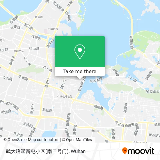 武大珞涵新屯小区(南二号门) map
