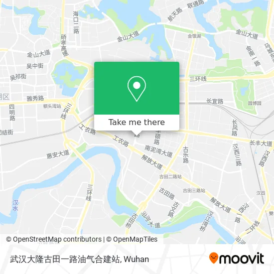 武汉大隆古田一路油气合建站 map