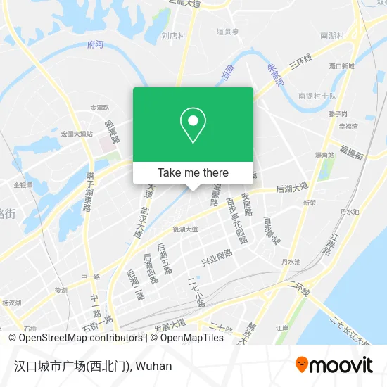 汉口城市广场(西北门) map
