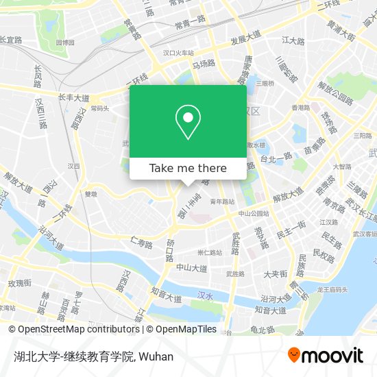 湖北大学-继续教育学院 map