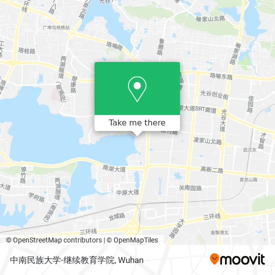 中南民族大学-继续教育学院 map