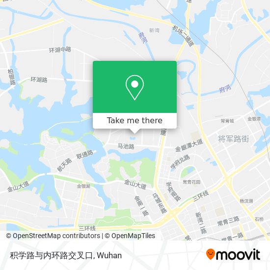 积学路与内环路交叉口 map