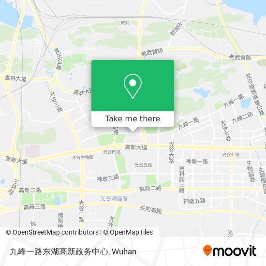 九峰一路东湖高新政务中心 map