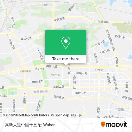 高新大道中国十五冶 map