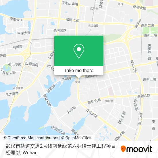 武汉市轨道交通2号线南延线第六标段土建工程项目经理部 map