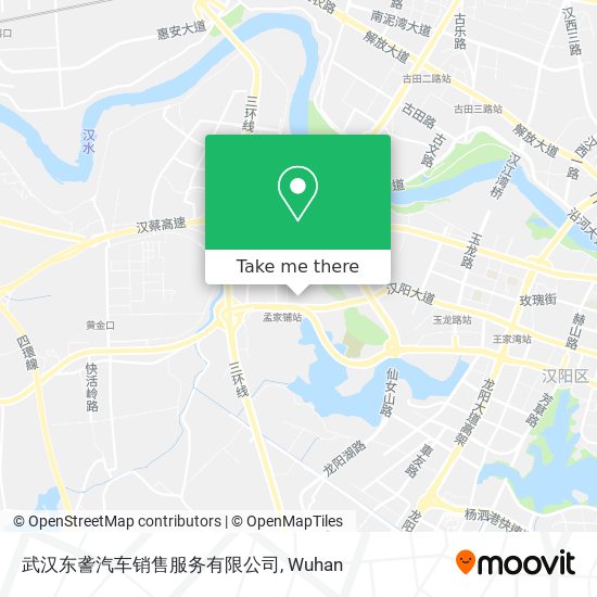 武汉东詟汽车销售服务有限公司 map