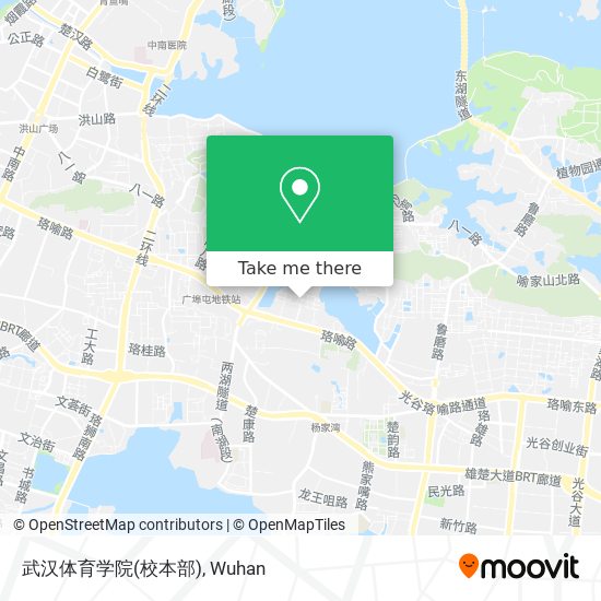 武汉体育学院(校本部) map