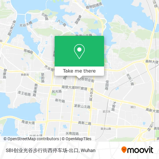 SBI创业光谷步行街西停车场-出口 map