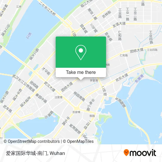 爱家国际华城-南门 map