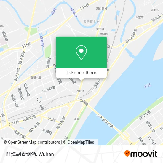 航海副食烟酒 map