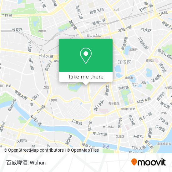 百威啤酒 map