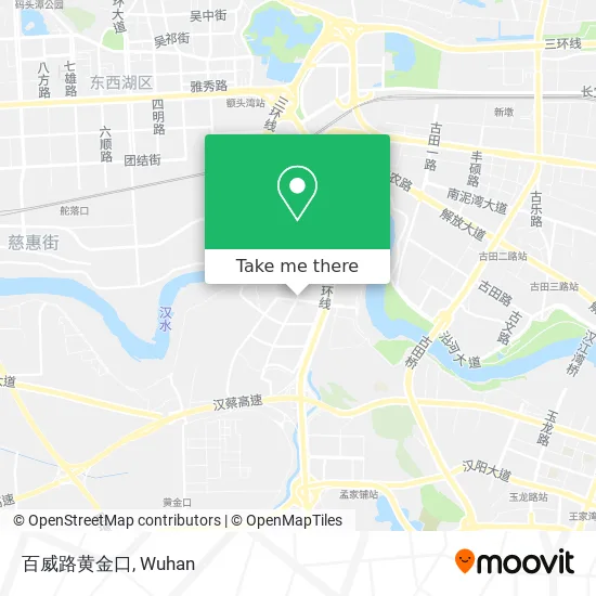 百威路黄金口 map