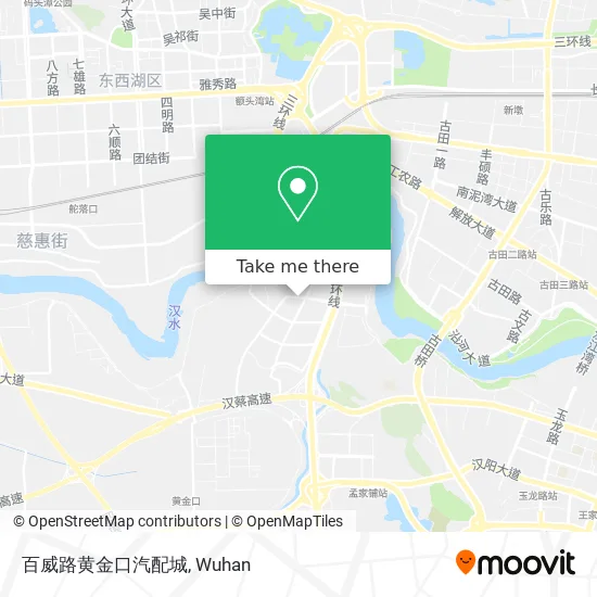 百威路黄金口汽配城 map