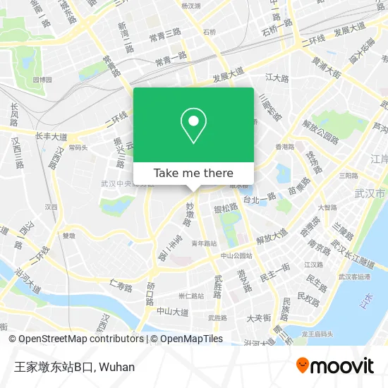 王家墩东站B口 map