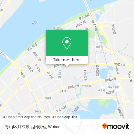 青山区月成废品回收站 map