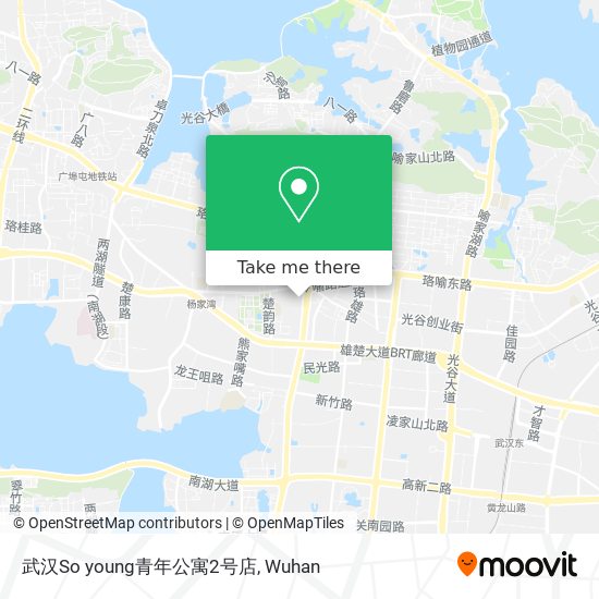 武汉So young青年公寓2号店 map