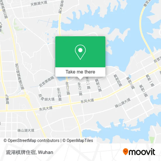 观湖棋牌住宿 map