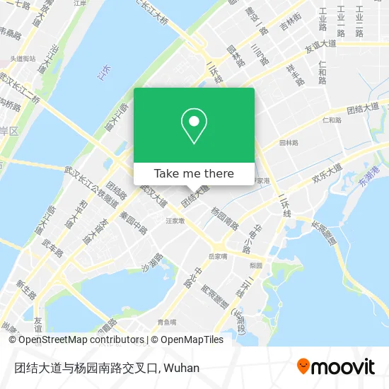 团结大道与杨园南路交叉口 map
