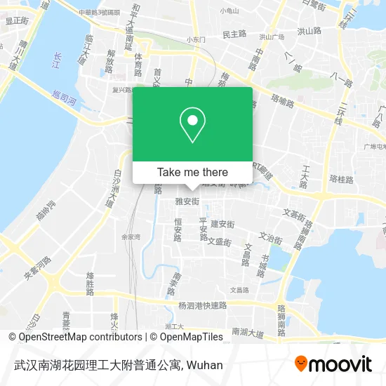 武汉南湖花园理工大附普通公寓 map
