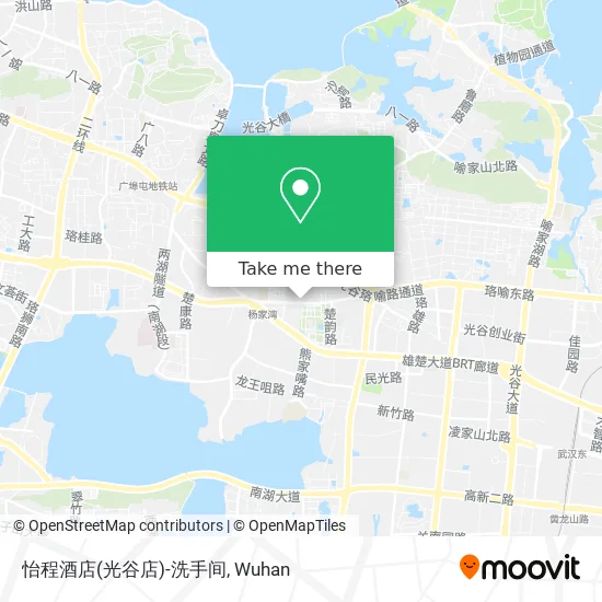 怡程酒店(光谷店)-洗手间 map