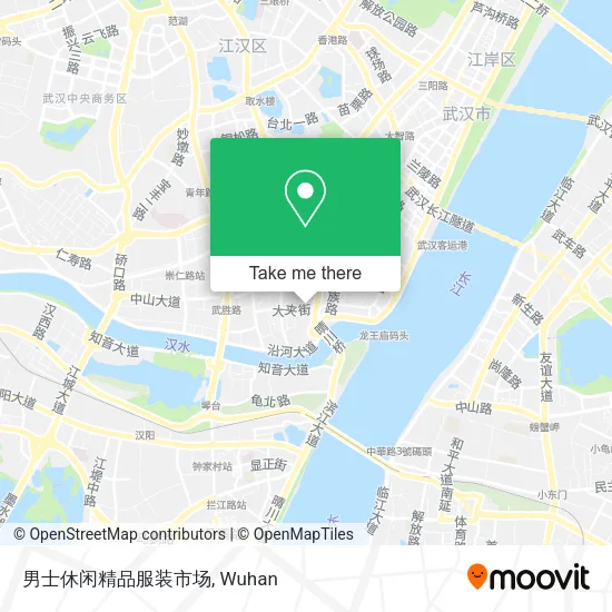 男士休闲精品服装市场 map