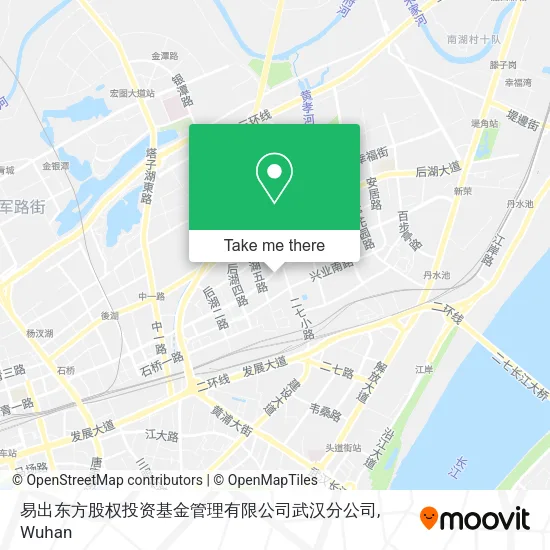 易出东方股权投资基金管理有限公司武汉分公司 map