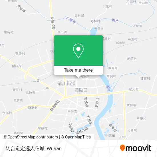 钓台道定远人信城 map