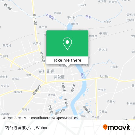 钓台道黄陂水厂 map