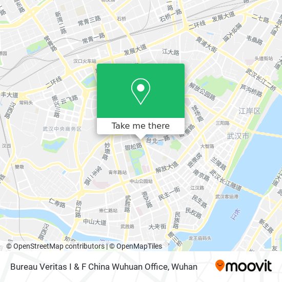 Bureau Veritas I & F China Wuhuan Office map