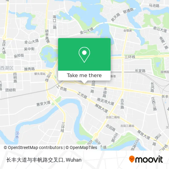 长丰大道与丰帆路交叉口 map