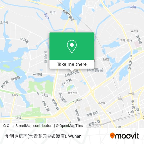 华明达房产(常青花园金银潭店) map