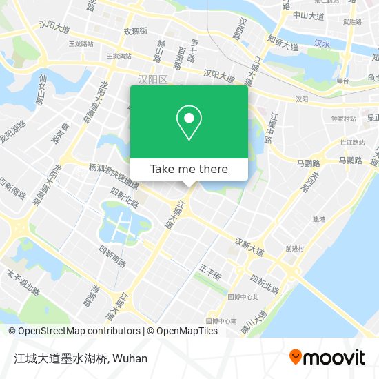 江城大道墨水湖桥 map