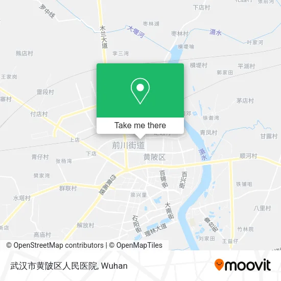 武汉市黄陂区人民医院 map
