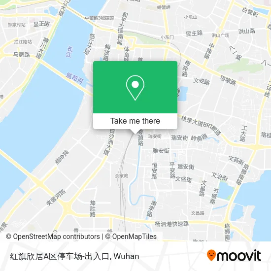 红旗欣居A区停车场-出入口 map