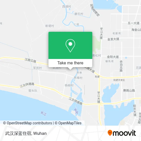 武汉深蓝住宿 map
