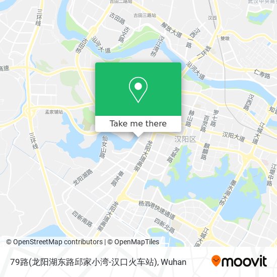 79路(龙阳湖东路邱家小湾-汉口火车站) map