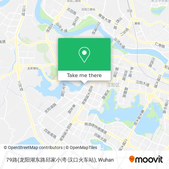 79路(龙阳湖东路邱家小湾-汉口火车站) map