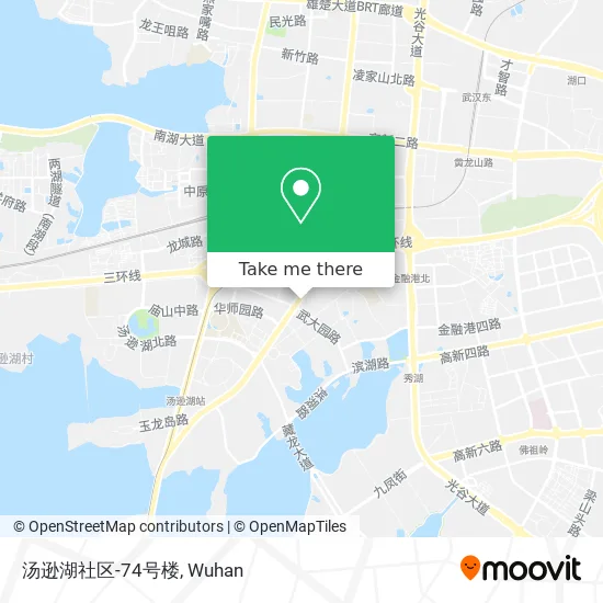汤逊湖社区-74号楼 map