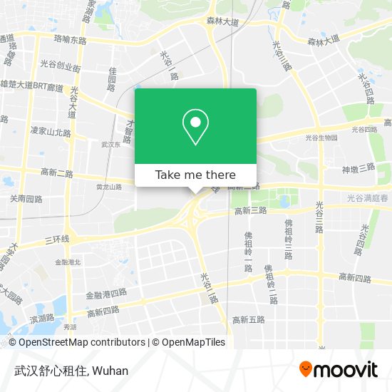 武汉舒心租住 map
