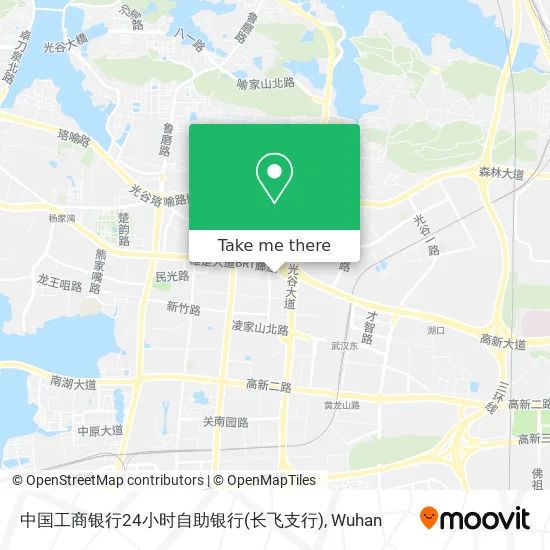 中国工商银行24小时自助银行(长飞支行) map