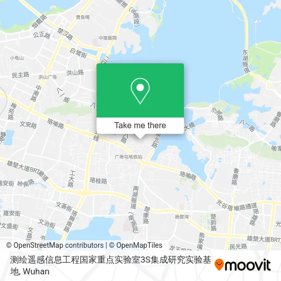 测绘遥感信息工程国家重点实验室3S集成研究实验基地 map