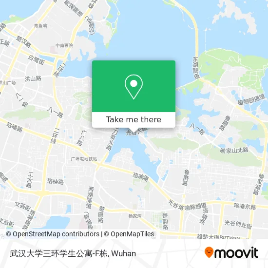 武汉大学三环学生公寓-F栋 map