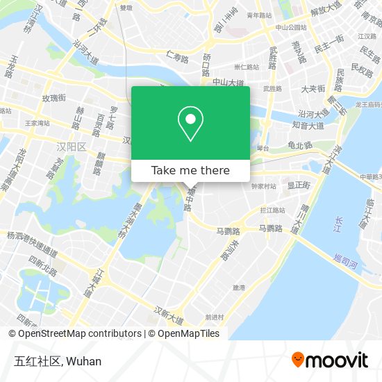 五红社区 map