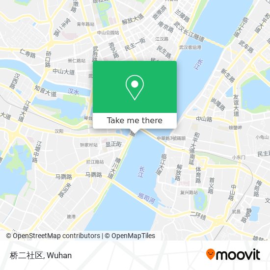 桥二社区 map