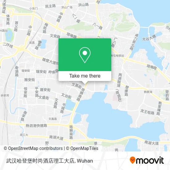武汉哈登堡时尚酒店理工大店 map